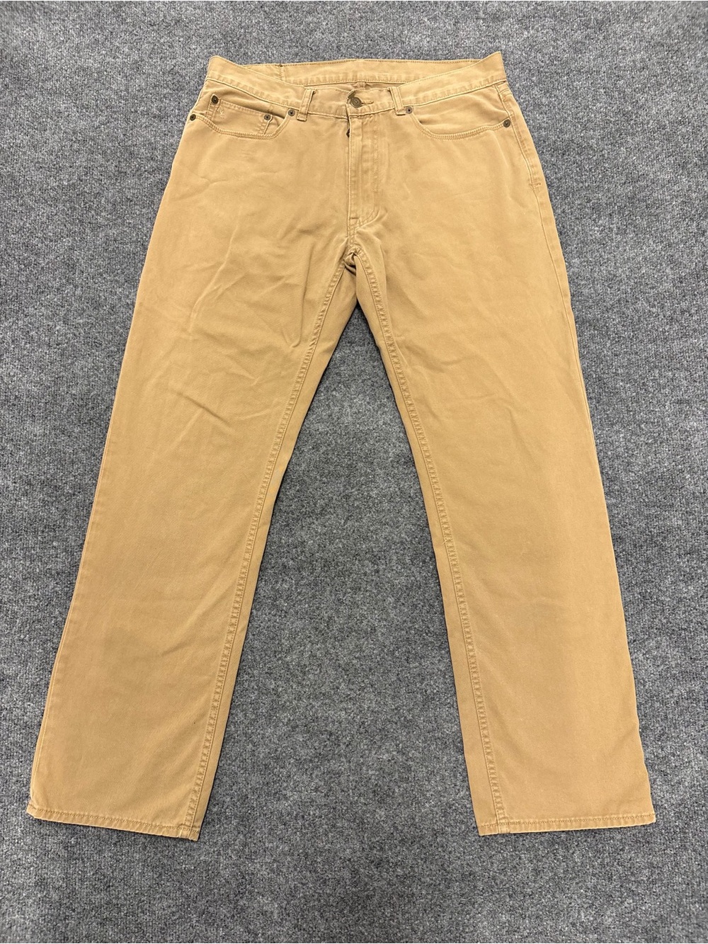Polo Ralph Lauren 650 Straight Leg Chino Pants Mens 34/30 Tan Khaki Cotton Twill